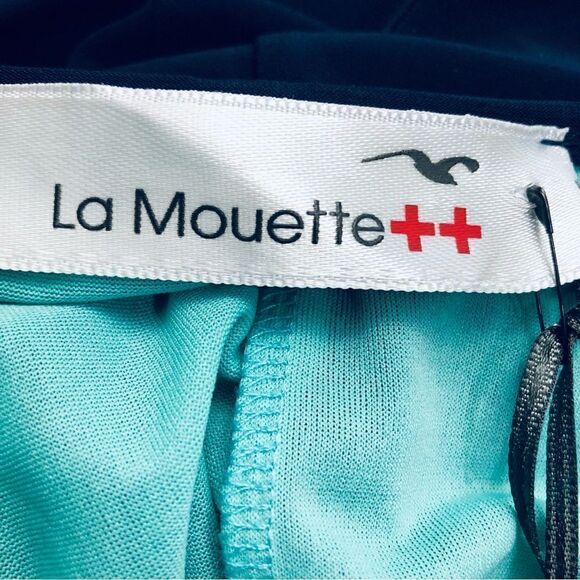 NEW La Mouette Plus Dress Blue Teal Laser Cut-Outs Tulle Layers 56(US: 30W) - Picture 13 of 16